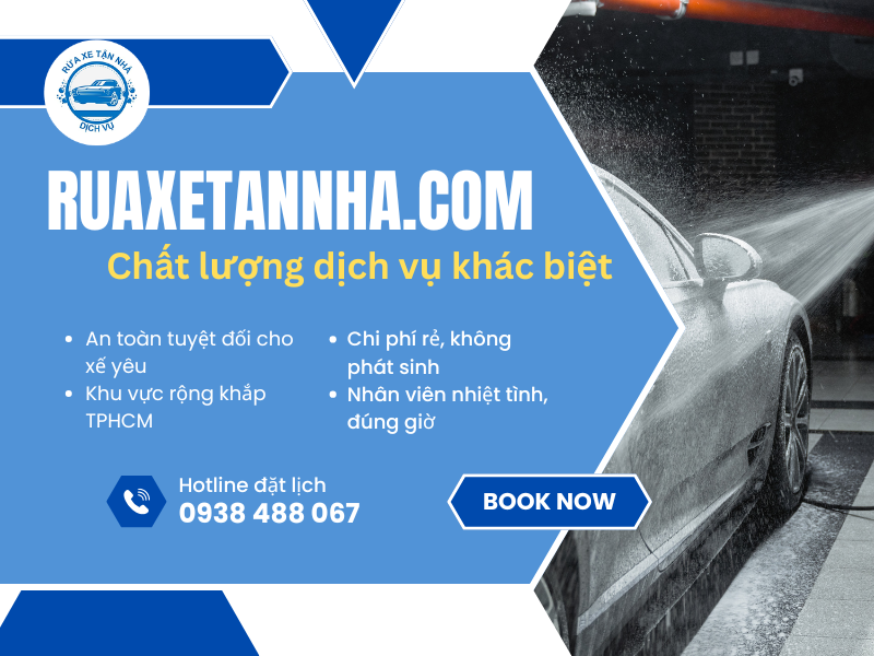 Điểm khác biệt khi sử dụng dịch vụ chăm sóc xe tại nhà của Ruaxetannha.com