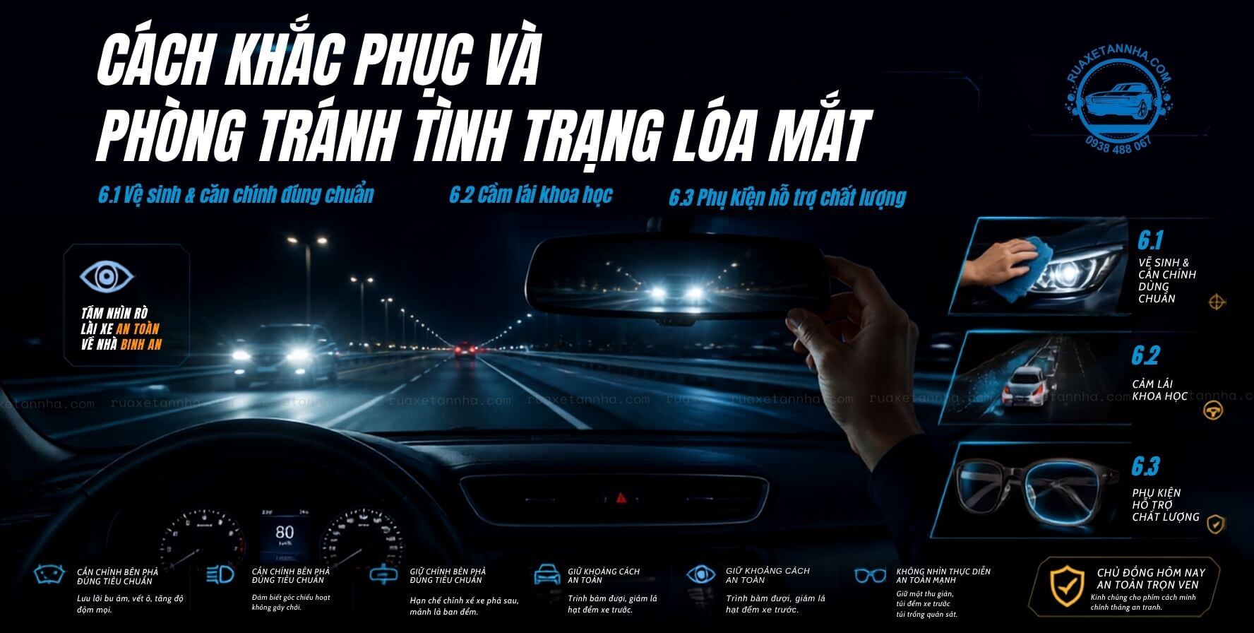 cách khắc phục và phòng tránh tình trạng lóa mắt