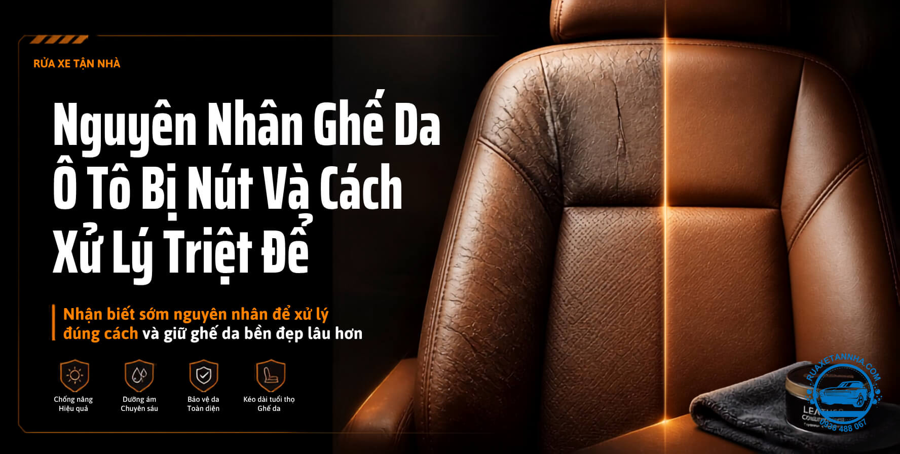 nguyên nhân ghế da bị nứt
