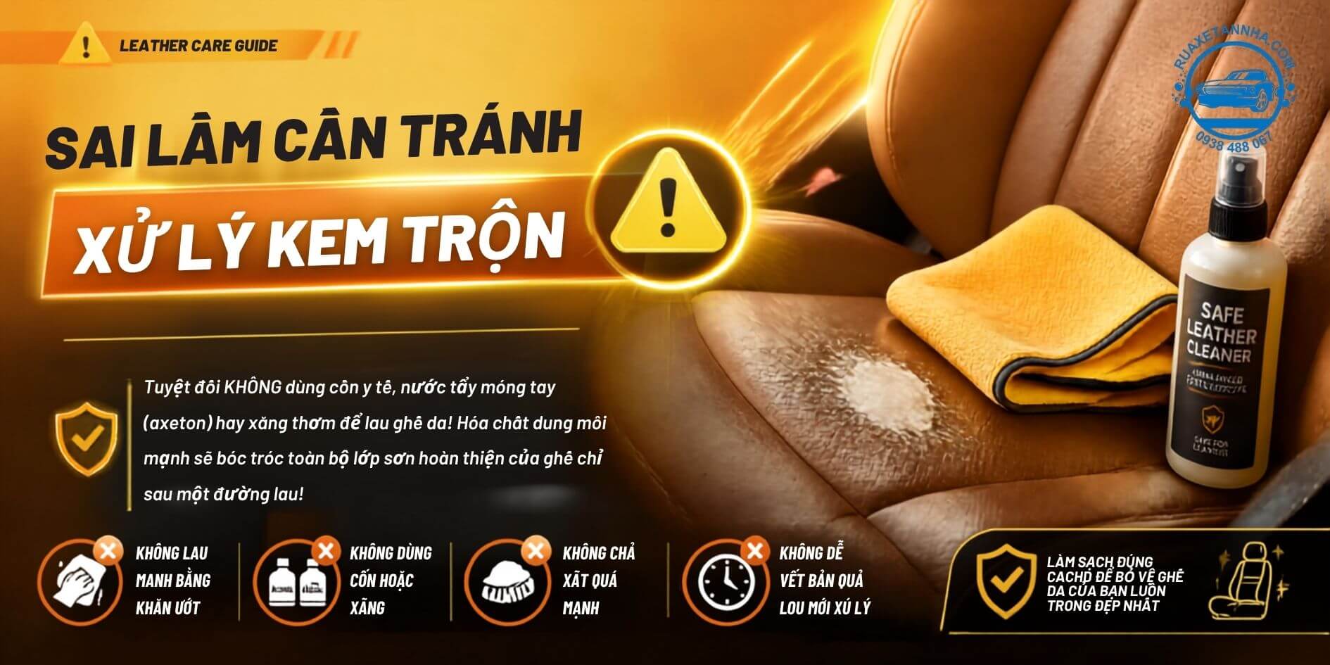 sai lầm cần tránh khi vệ sinh dây an toàn xe ô tô tại nhà