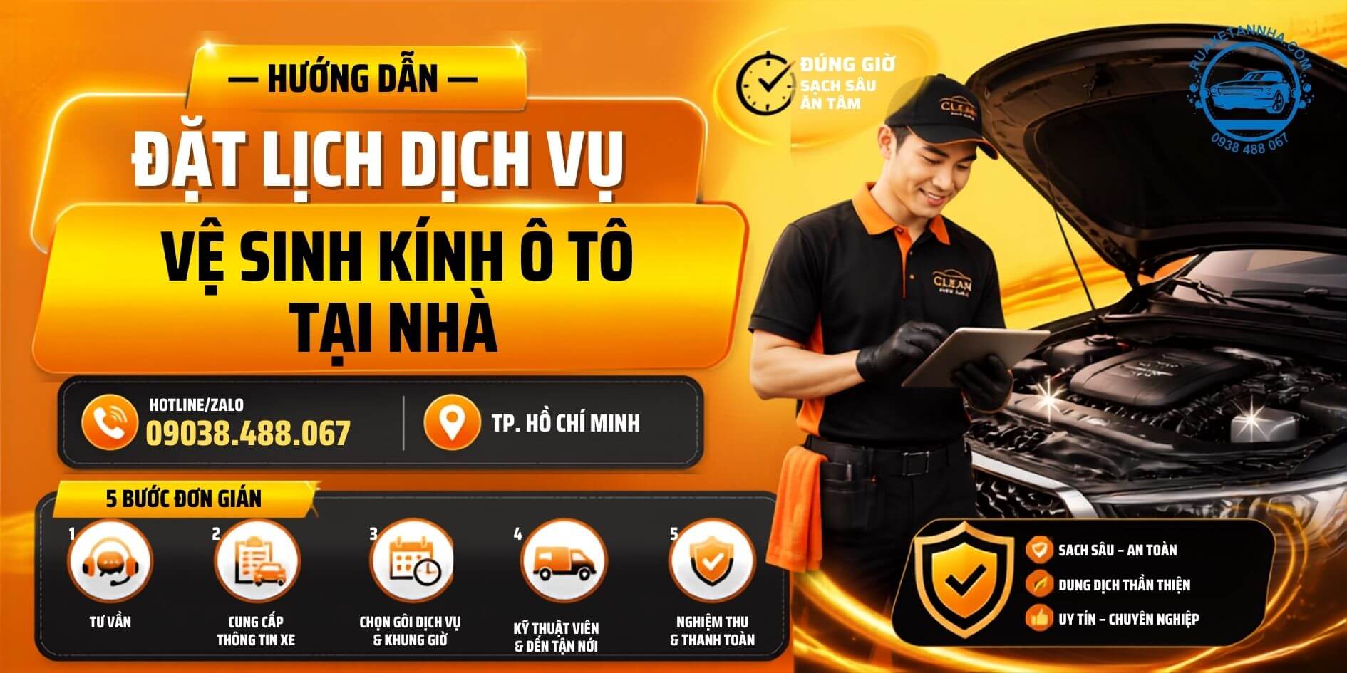 dịch vụ rửa xe tận nhà 