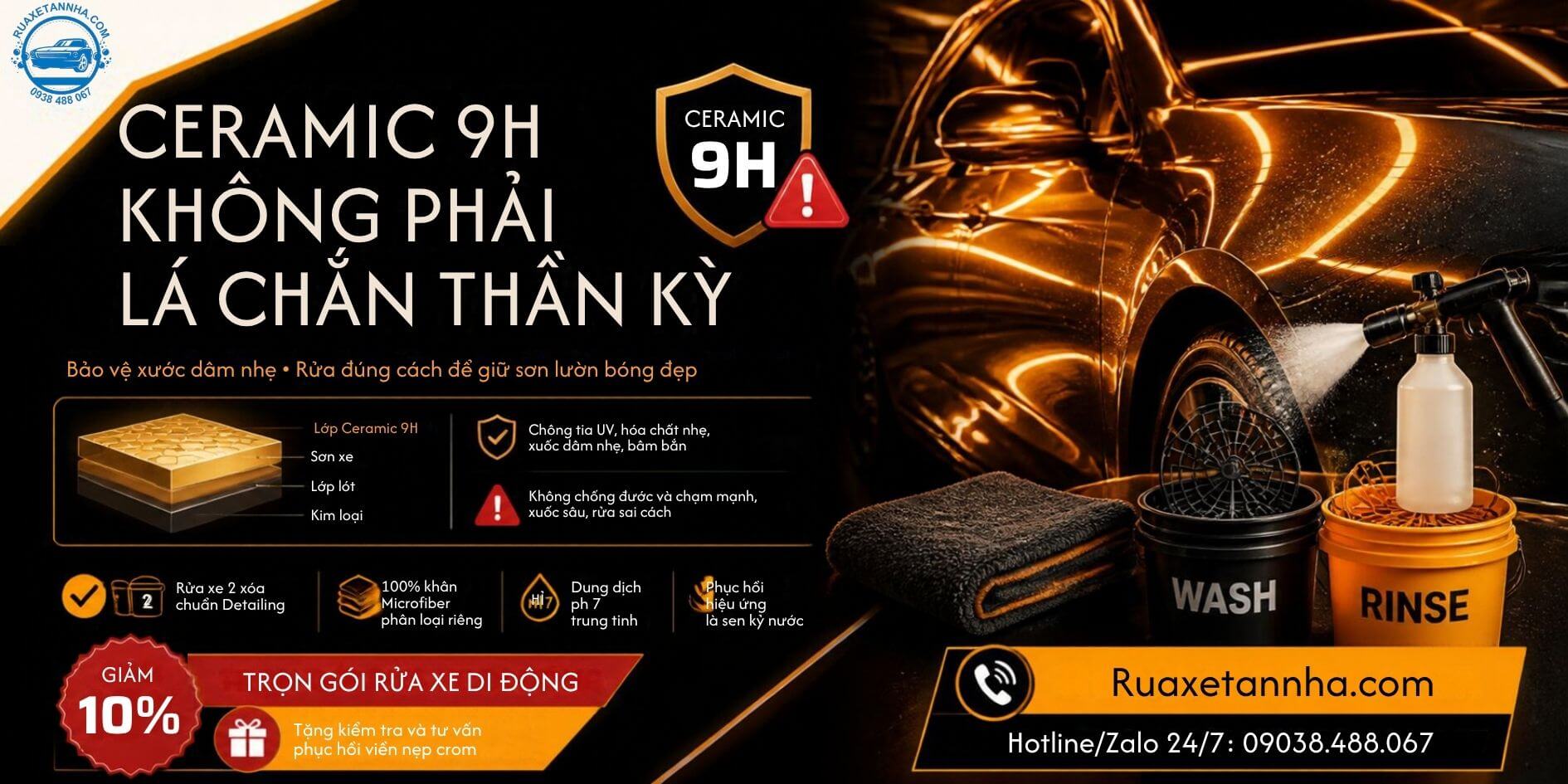 dịch vụ rửa xe tận nhà