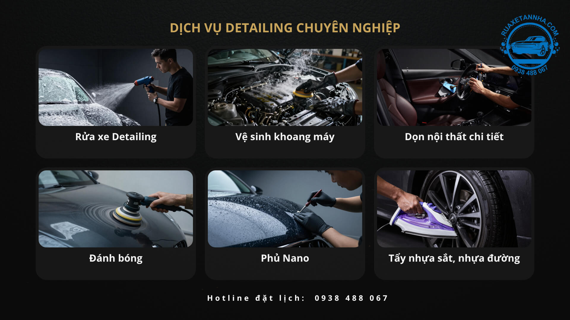 dịch vụ rửa xe tận nhà