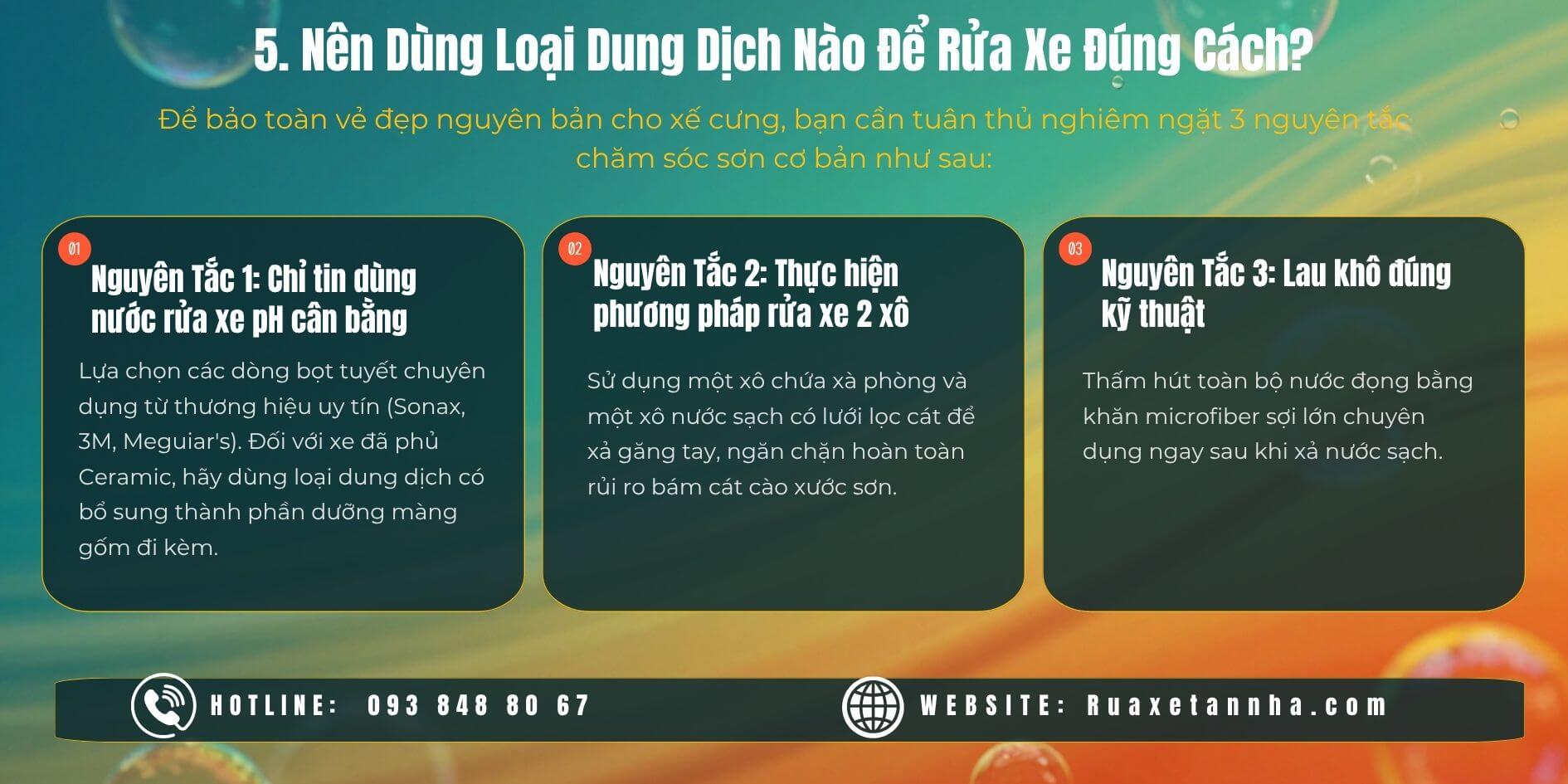 nên dùng loại dung dịch nào để rửa xe ô tô