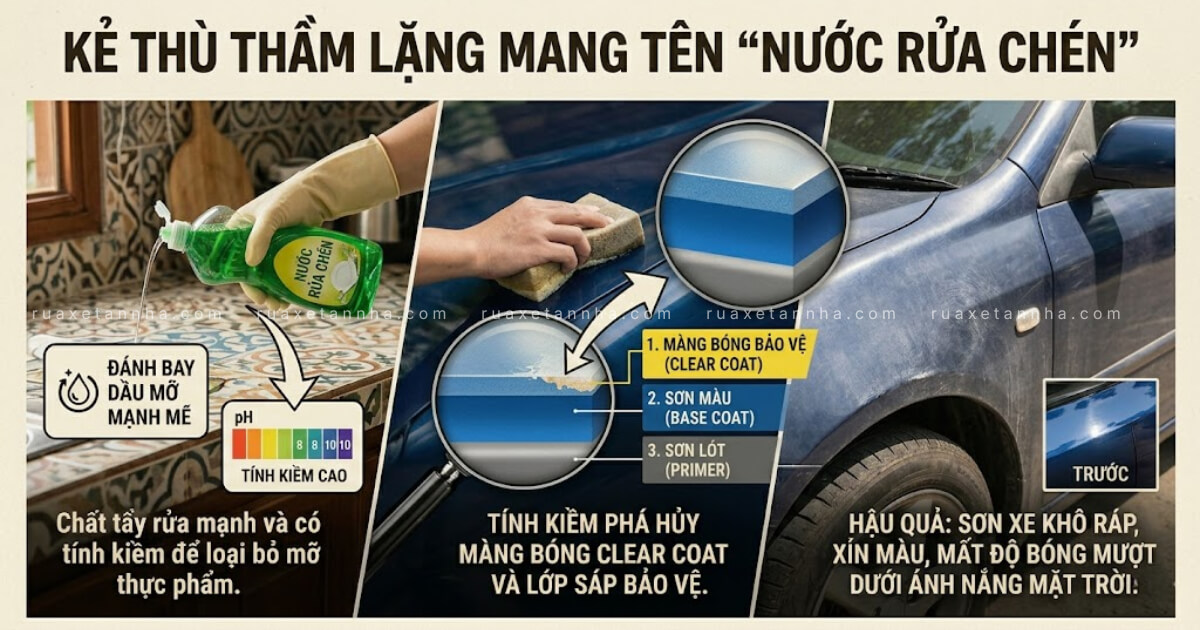 vệ sinh xe hơi tại nhà