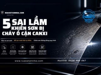 5 Sai Lầm Khiến Sơn Bị Cháy Ố Cặn Canxi