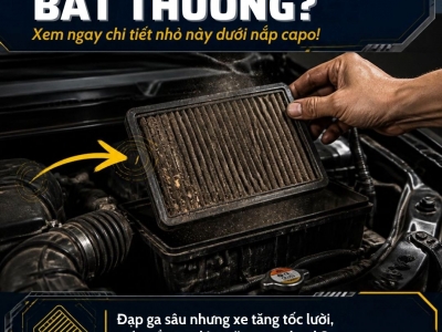 Xe Đi Bị Ì, Hao Xăng Bất Thường? Xem Ngay Chi Tiết Nhỏ Này Dưới Nắp Capo!