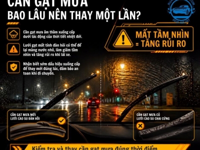 Cần Gạt Mưa Xe Ô Tô Bao Lâu Nên Thay Một Lần?